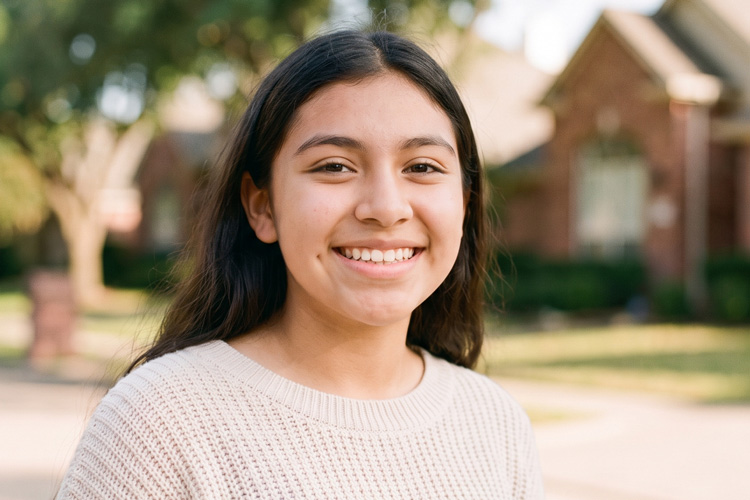 Smiling orthodontic patient in Sachse