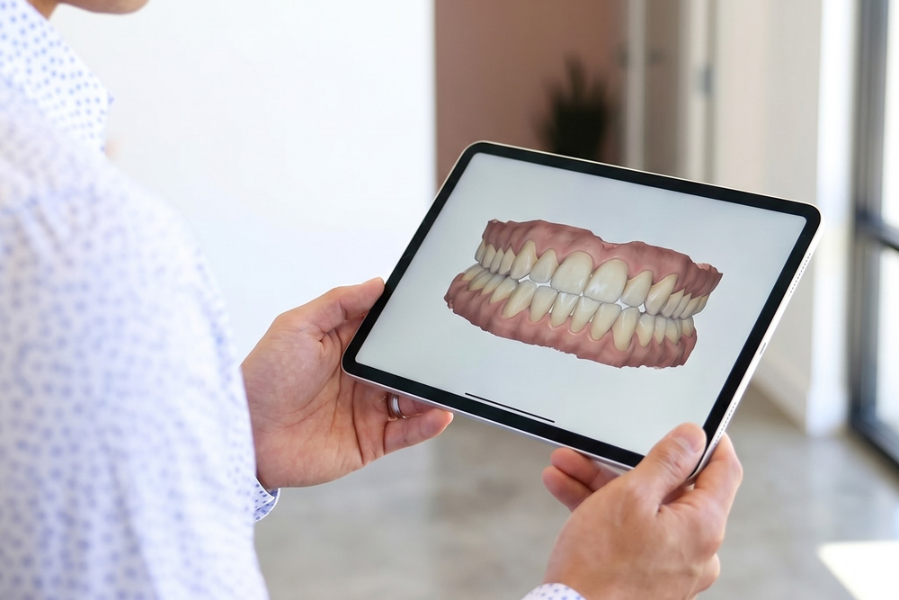 Digital intraoral scan and treatment plan